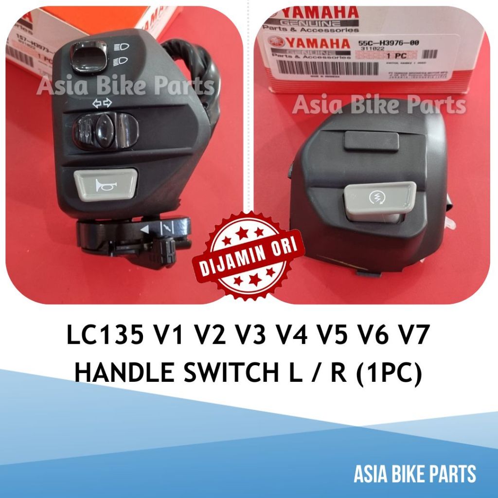 Yamaha LC135 V1-V7 สวิตช์จับ/Suis สัญญาณฮอร์น Starter Tangan - 1S7-H3973-22 / 55C-H3976-00 / 1KP-H39