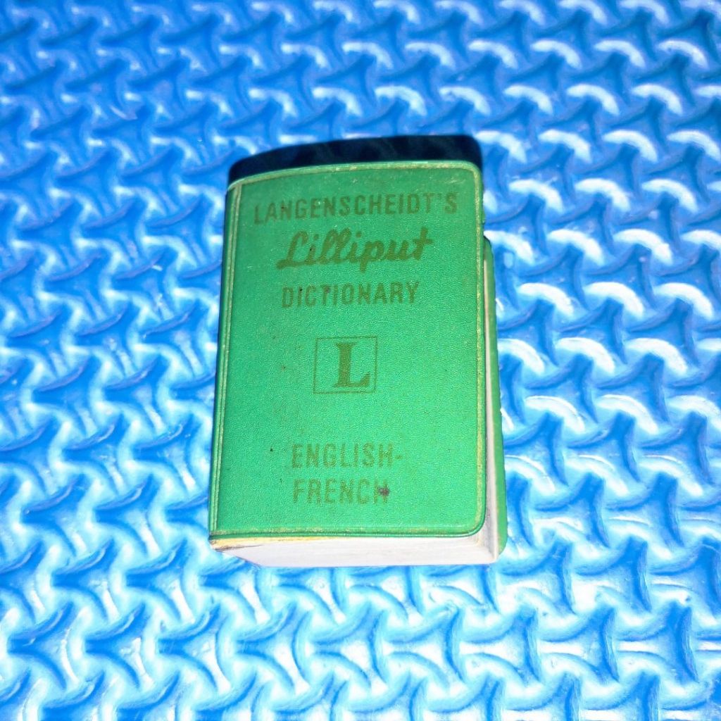 พจนานุกรม Lilliput ของ Vintage 1961 Langenscheidt: อังกฤษ-ฝรั่งเศส