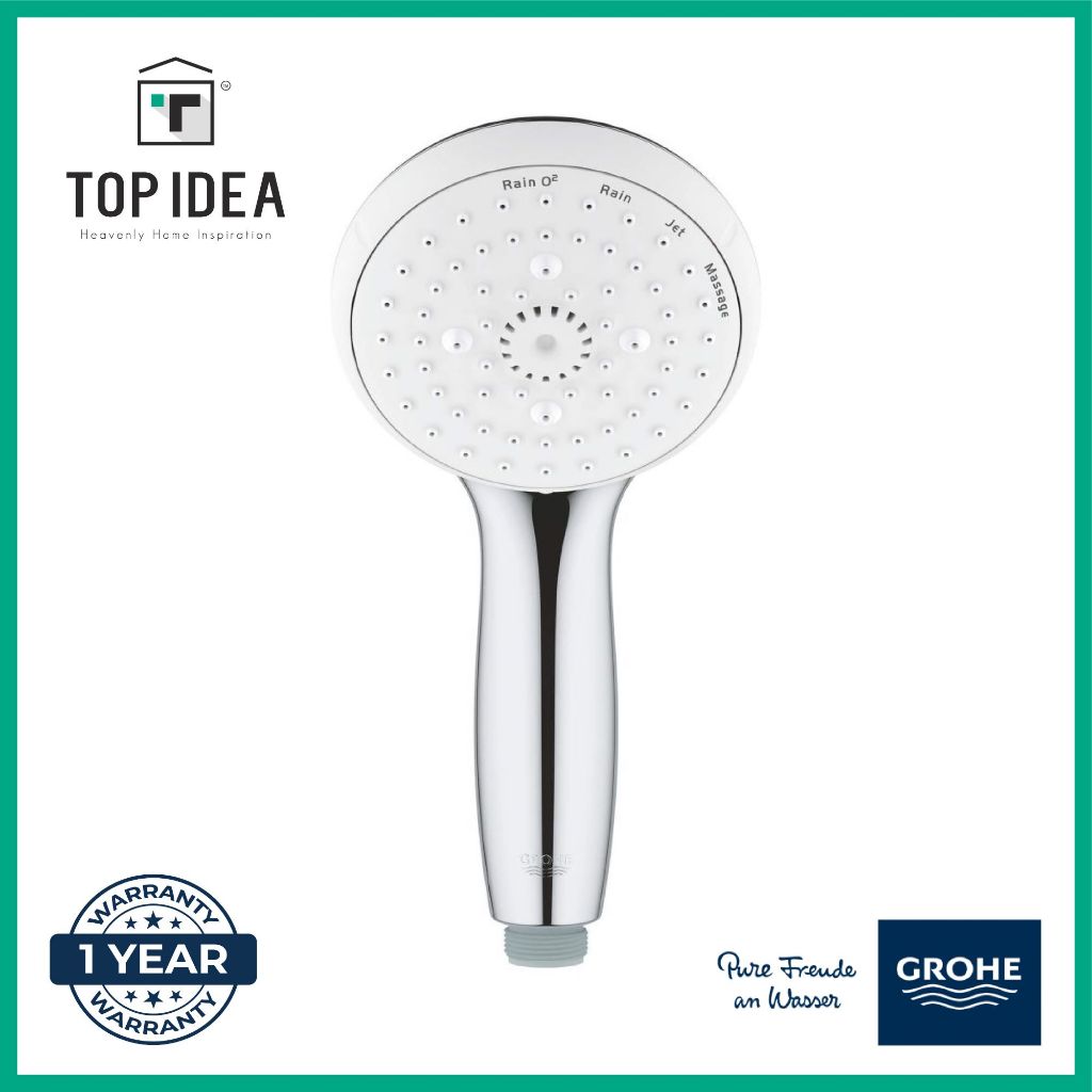 Grohe Tempesta 100 Hand Shower 4 สเปรย ์ ผลิตในเยอรมนี * รับประกัน 1 ปี 28578002