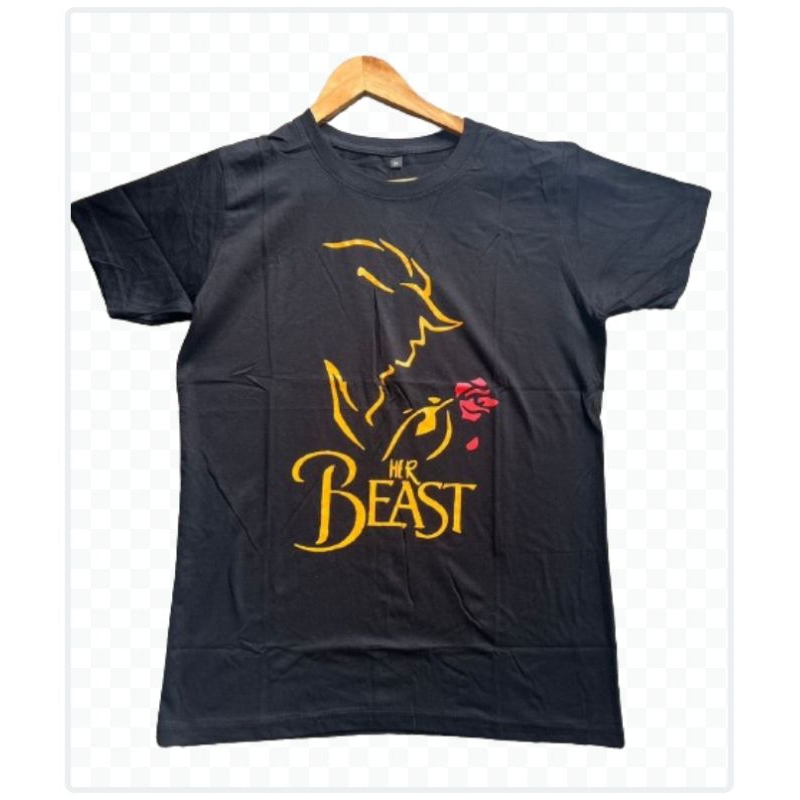 เสื้อยืด COUPLE HIS BEAUTY และ HER เสื้อยืด UNISEX ที่ดีที่สุด 100% COTTON PREMIUM QUALITY