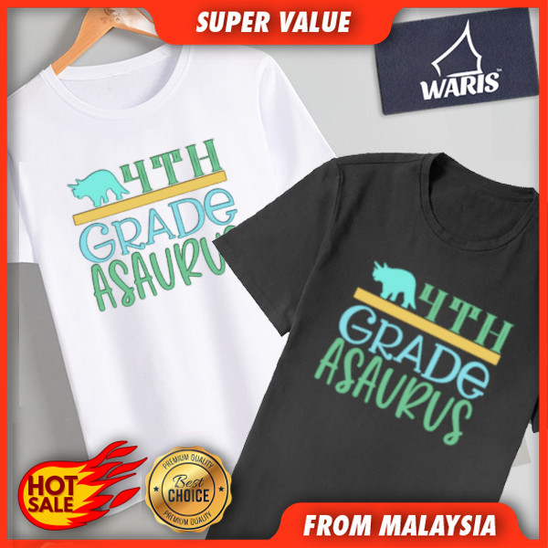 HOT 4th Grade Asaurus 1 T-Shirt Kids & Adult - Cotton 100% QAM