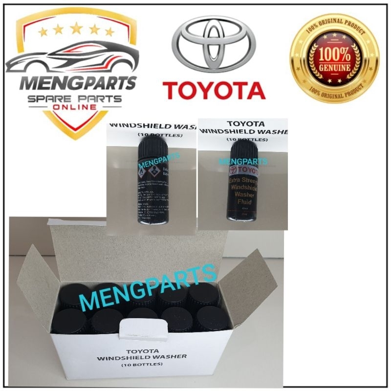 TOYOTA EXTRA STRENGHT WINDSHIELD WASHER FLUID ,SHAMPOO CUCI CERMIN *30ML*