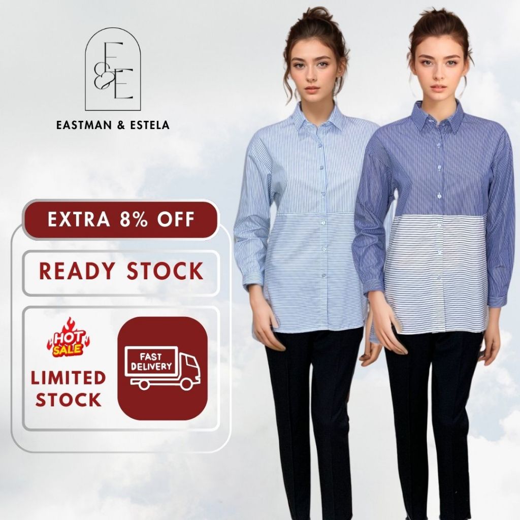 🌸 🌸 ESTELA BRAND BLOUSE WOMEN / CASUAL BLOUSE LONG SLEEVE TOP [ELENA TOP]
