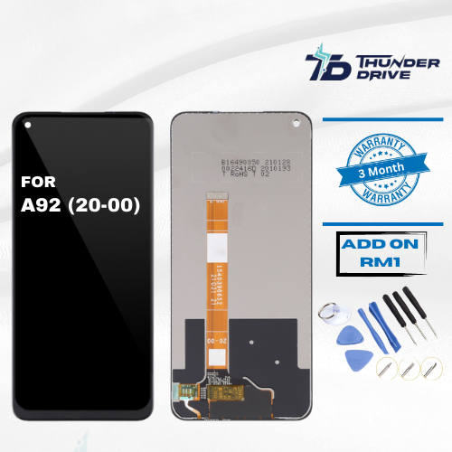 ไดรฟ์ Thunder เข้ากันได้กับ OPO A92 20-00RBN 21-00RBN RELME 6 หน้าจอสัมผัส LCD