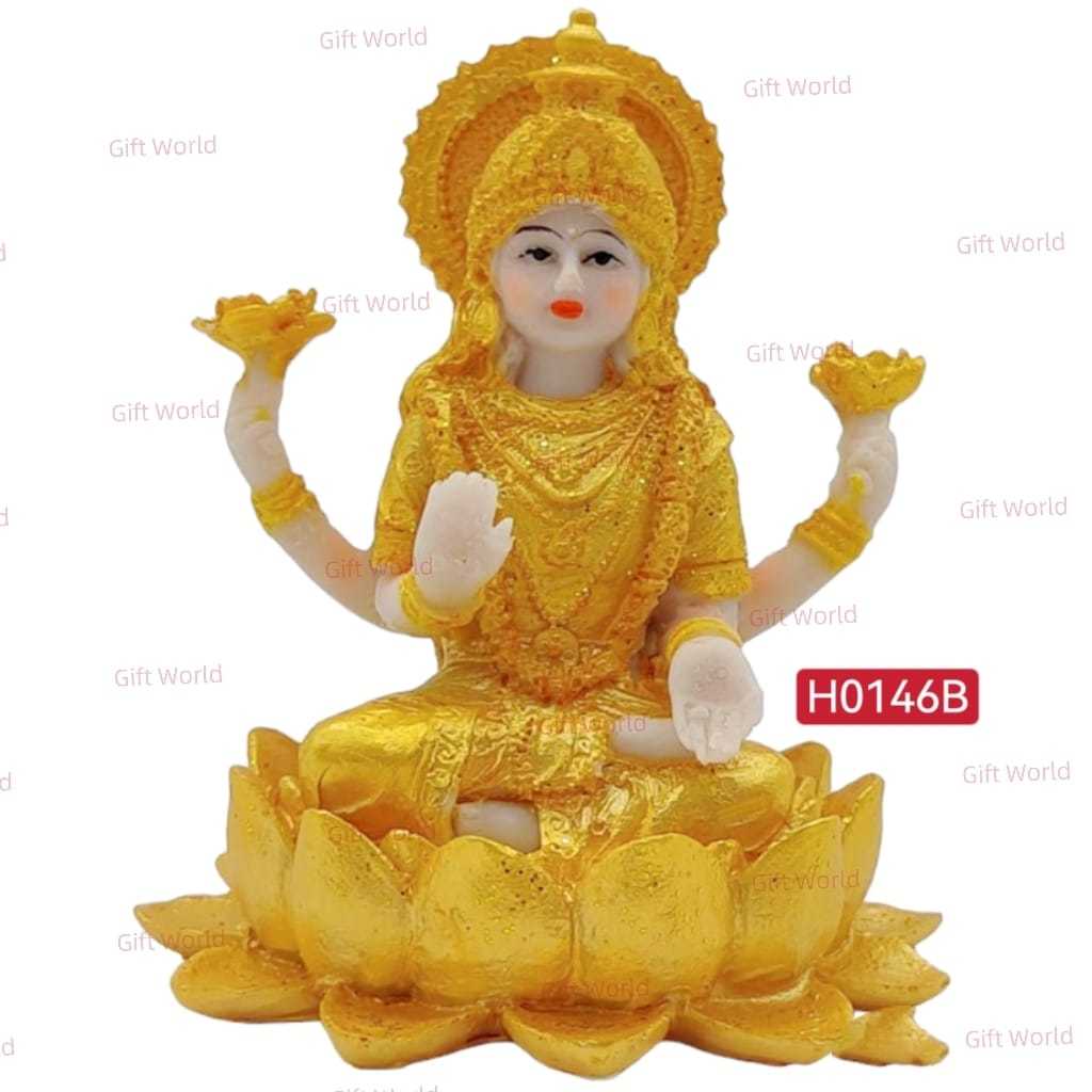 LAKSHMI Goddess Premium Gold STATUES & PRAYER STATUES * (KL)