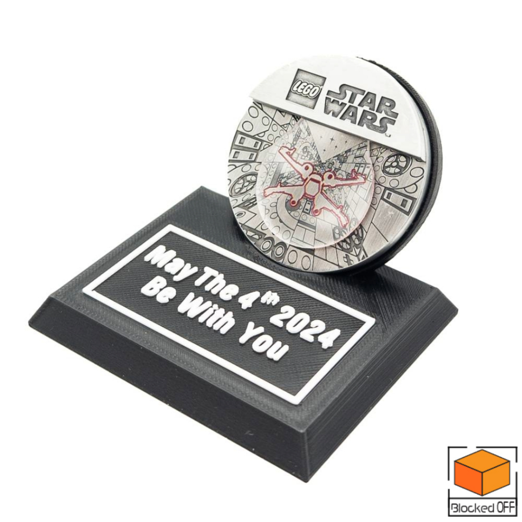 ขาตั้งจอแสดงผลสําหรับ Lego Star Wars GWP Battle of Yavin Coin (2024) (5008818)