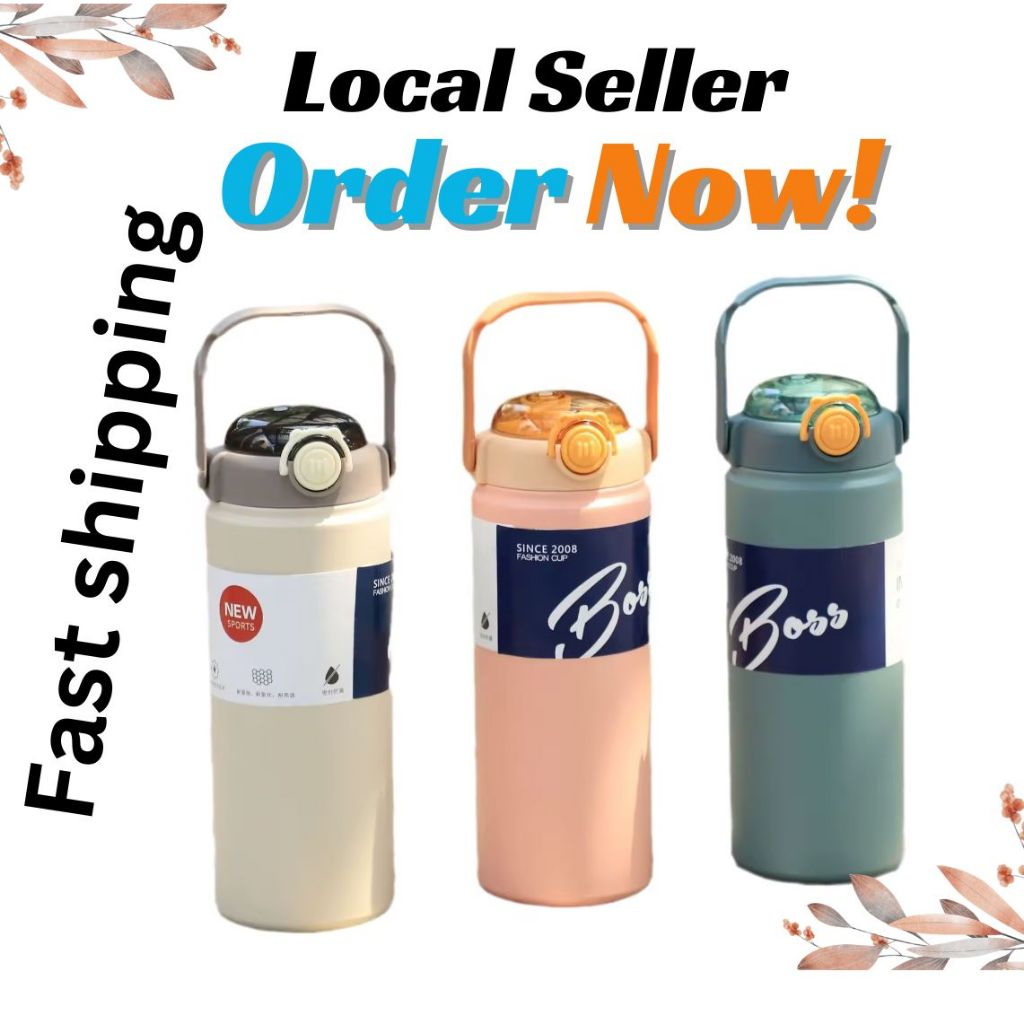 Boss Fashion Cup Stainless steel Bottle 304 Thermos Bottle 1.2 L, Resistance, Hot & Cold 12H Air Hot