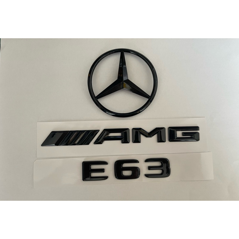 MERCEDES BENZ W213 BOOT LOGO สีดํา E63/AMG