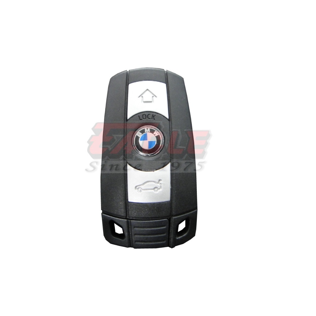 BMW E60 E90 E83 Smart Key Fob Casing 3 ปุ่ม Half Keyless Slot in Starter 3 5 series
