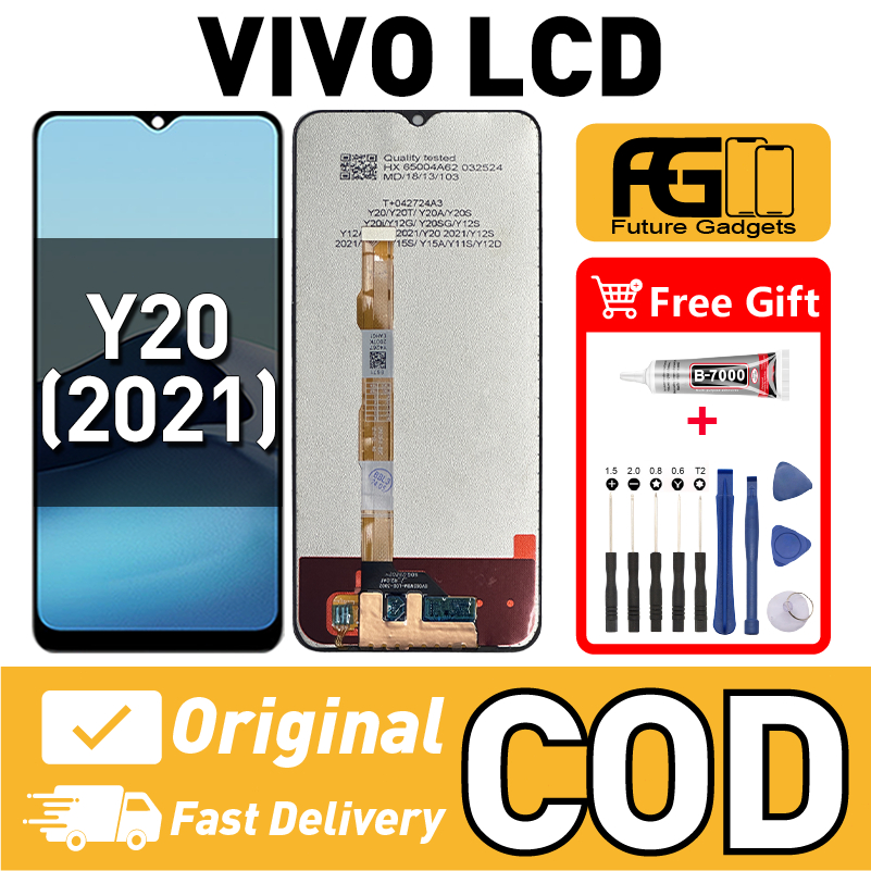 LCD VIVO Y20 2021 สําหรับเปลี่ยนหน้าจอสัมผัส LCD Skrin