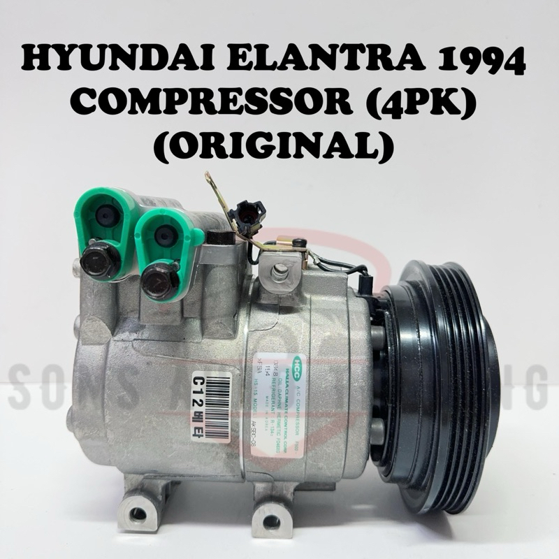 HYUNDAI ELANTRA 1994 COMPRESSOR (4PK)