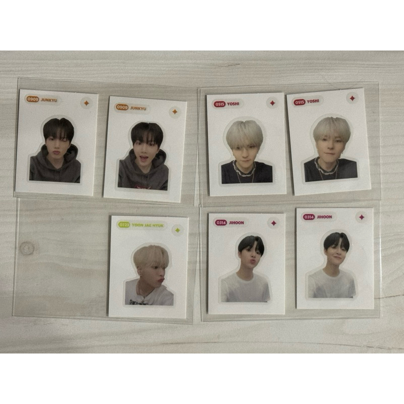 TREASURE OFFICIAL HELLO YG SELECT สติ๊กเกอร์ POB JUNKYU JIHOON JAEHYUK YOSHI
