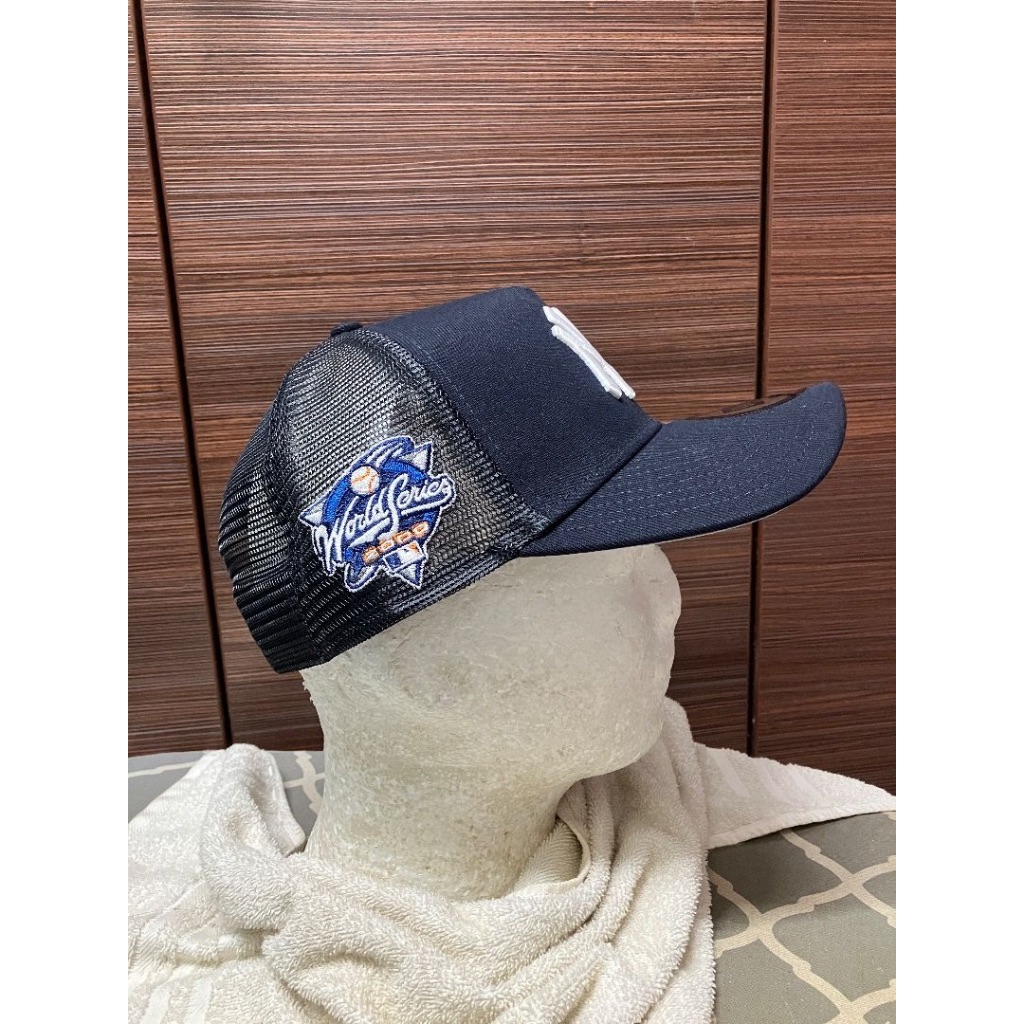 NE Trucker Jepun WS 2000 NYY หมวกเบสบอลสีกรมเข้ม Snapback ปรับได้
