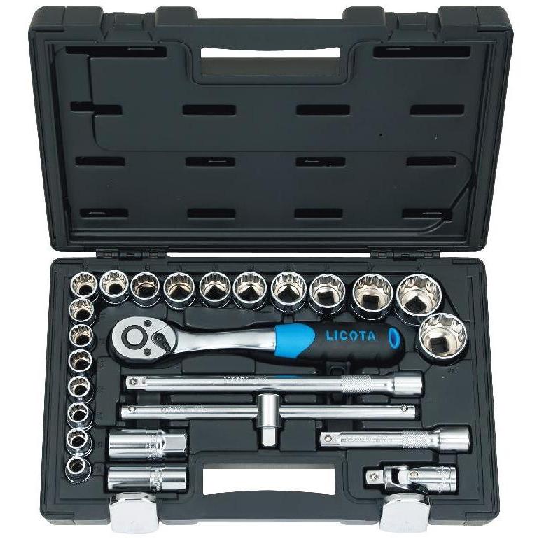 LICOTA ALK8001W SOCKET SETS 1/2" DR X 25PCS 12P