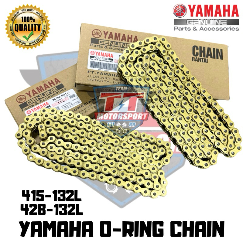 YAMAHA ORING CHAIN 415HO 428HO 132L RANTAI EMAS O RING 415 428