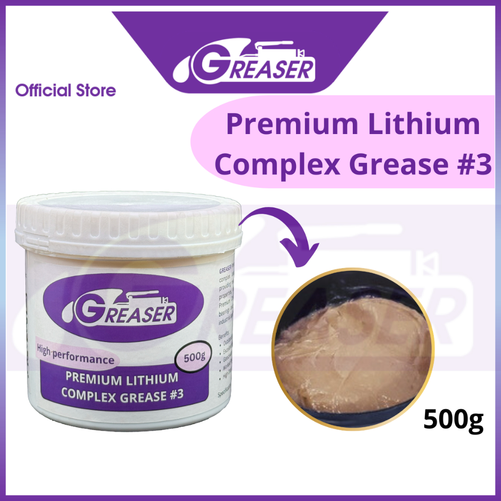 Greaser Grease Bearing / จาระบีลิเธียม / Miyak Grease Tahan Panas / Miyak Gris Bearing / NLGI 3