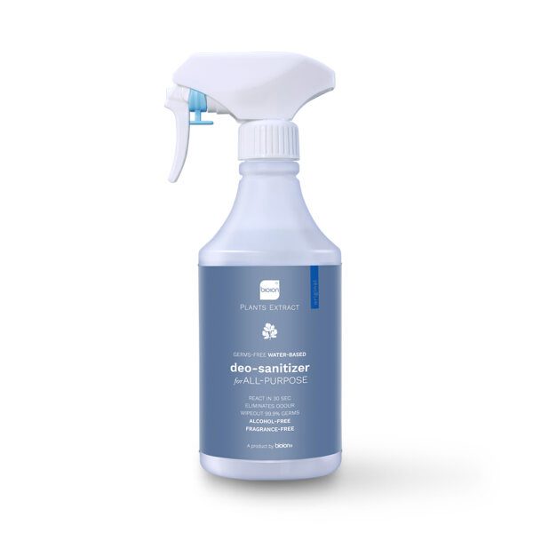 Bioion Deo-sanitizer สําหรับสารสกัดจากพืช WATER-BASED ปราศจากจมูกทุกประเภท - ไม่ต้องล้าง