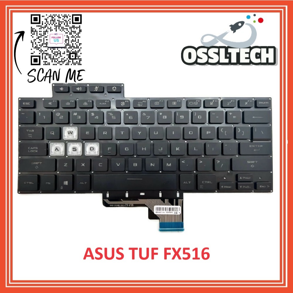 ASUS TUF AIR DASH FX516 FX516P FX516PR FX516PM FX516PC FX516PE 6037B0211401 0KNR0 0KNR0-261BUS00 แล็