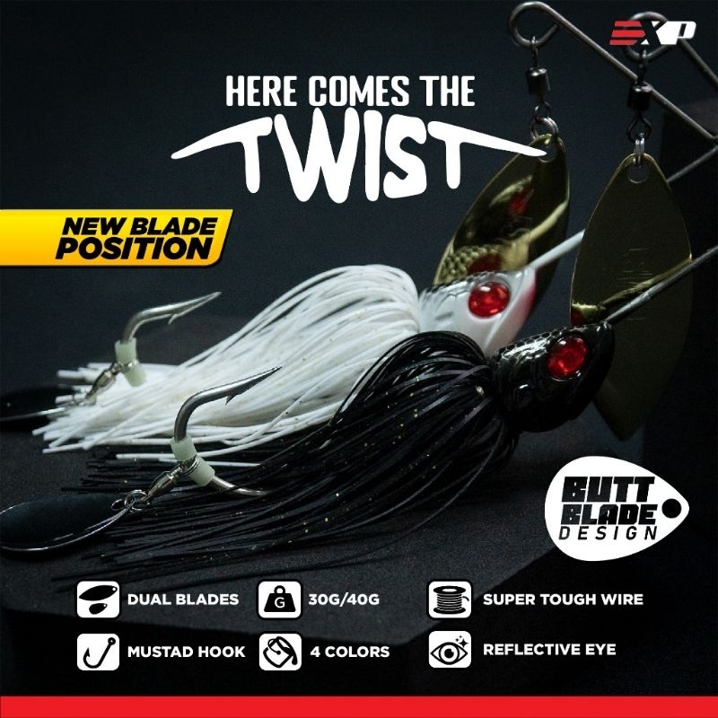 EXP TWIST 30 และ TWIST 40 SPINNER BAIT FISHING LURE