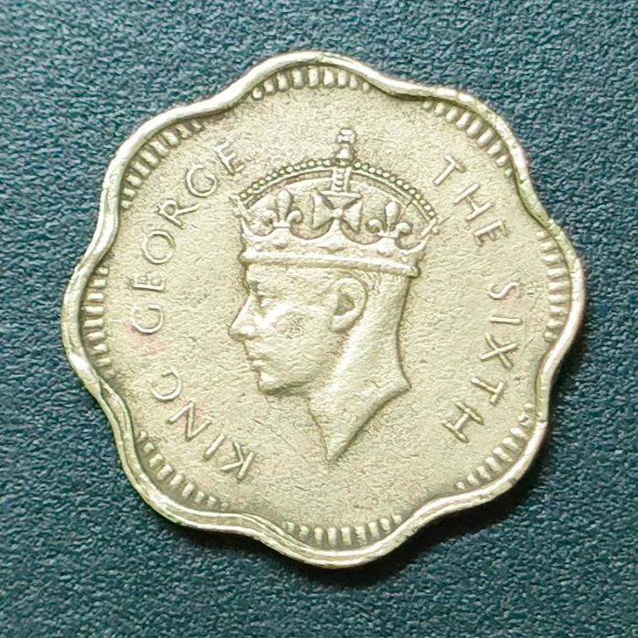 Ceylon KG VI 2 Cent 1951