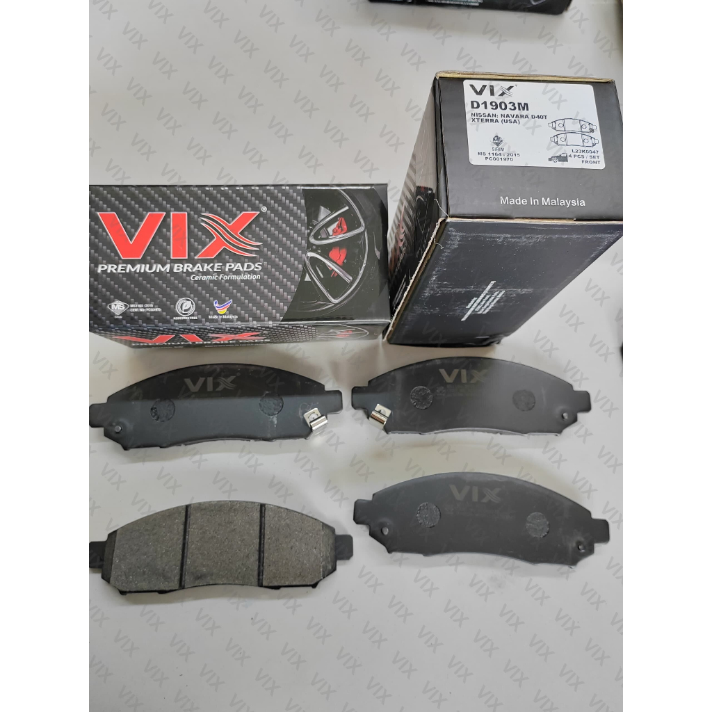 ผ้าเบรคหน้า VIX - Nissan Xterra USA - D1903M (1 ชุด)