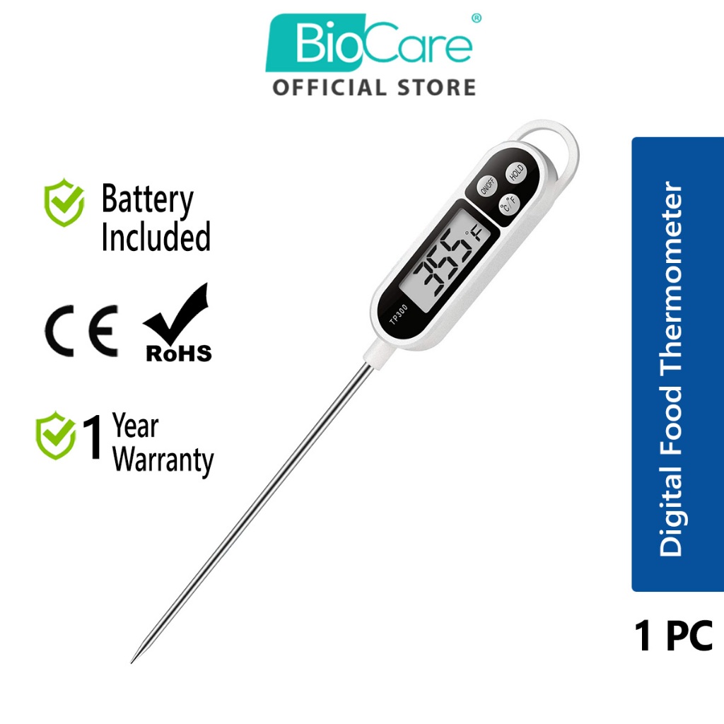 Biocare เครื่องวัดอุณหภูมิอาหารดิจิตอล / เครื่องวัดอุณหภูมิในครัว