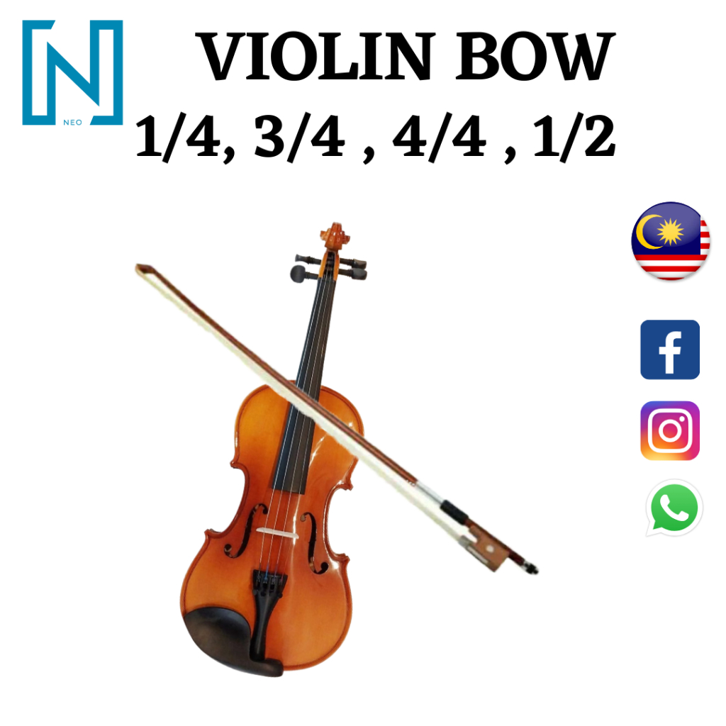 VIOLIN BOW RV-15 สําหรับ VIOLIN 1/4, 1/2, 3/4 และ 4/4