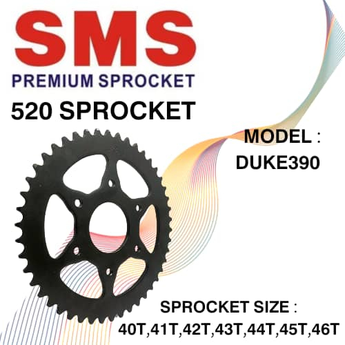 SMS SPROCKET KTM DUKE 390 DOMINOR 400 SpROCKET ( ด้านหลัง) SPROCKET BELAKANG YTZ5S YTZ6V