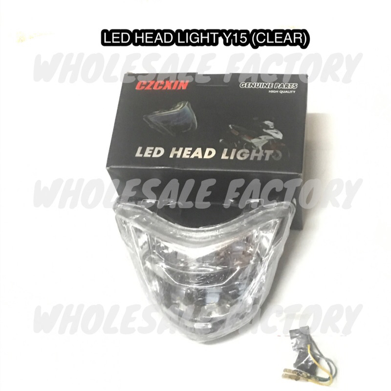 CZCXIN ไฟ LED ไฟหน้า YAMAHA Y15 Y15ZR EXCITER150 LAMPU DEPAN LED (CLEAR)(TINTED)
