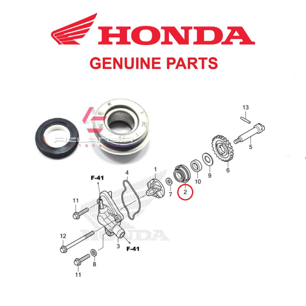 ซีลกลไก ( 19217-P72-013 ) RS150R V1 V2 V3, RS-X V1 V2 & CBR150R 💯 ฮอนด้า