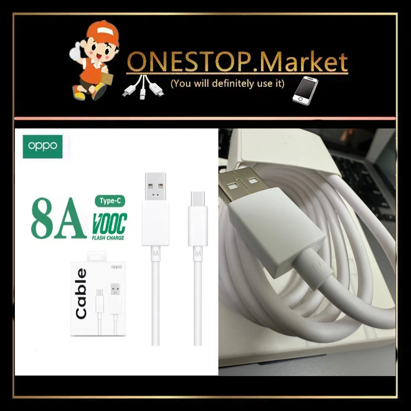 OPPO DL129 8A⚡80W⚡สาย VOOC USB-A to Type-C รองรับ SUPERVOOC ชาร์จเร็ว