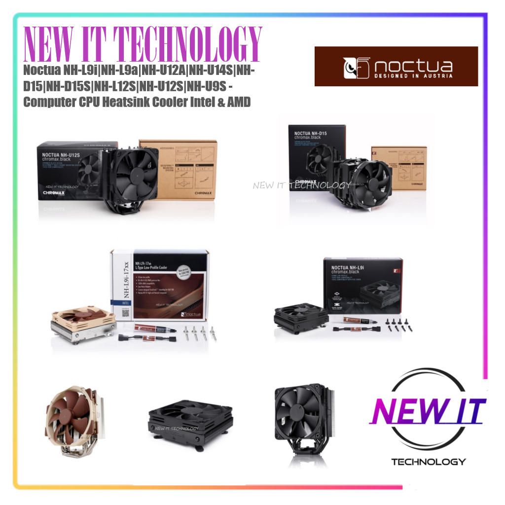 Noctua NH-L9i|NH-L9a|NH-U12A|NH-U14S|NH-D15|NH-D15S|NH-L12S|NH-U12S|NH-U9S - Computer CPU Heatsink C