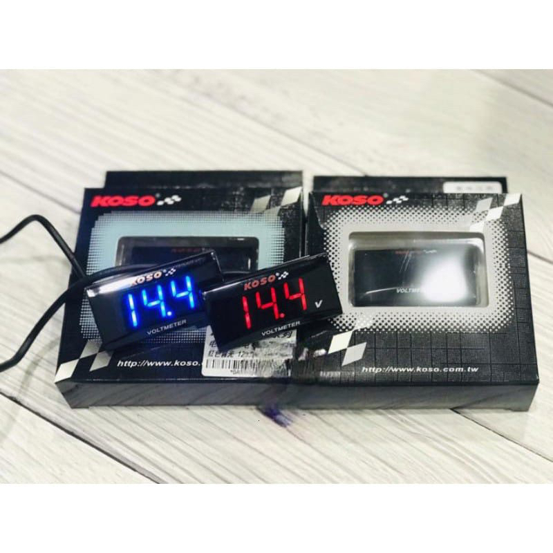 เครื่องวัดแรงดันไฟฟ้า 12V LED Digital Display Voltmeter Car Motorcycle Volt Gauge Panel Meter KOSO (