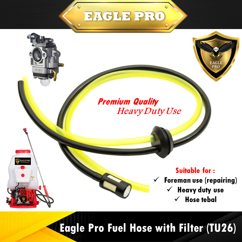 Eagle Pro Knapsack ชุดท่อน้ํามันเชื้อเพลิงพร้อมกรอง 708 TB26 767 เครื่องพ่นไฟ Mitsubishi ogawa fst s