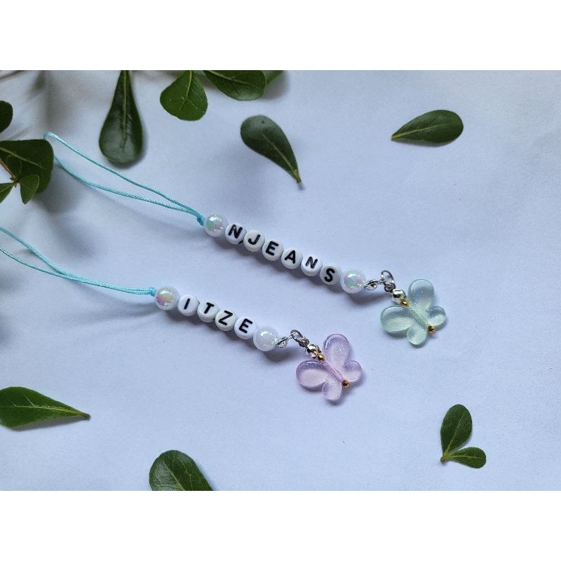 CUSTOMIZE NAME BEADS KEYCHAIN l สายคล้องโทรศัพท์ PASTEL COLOUR