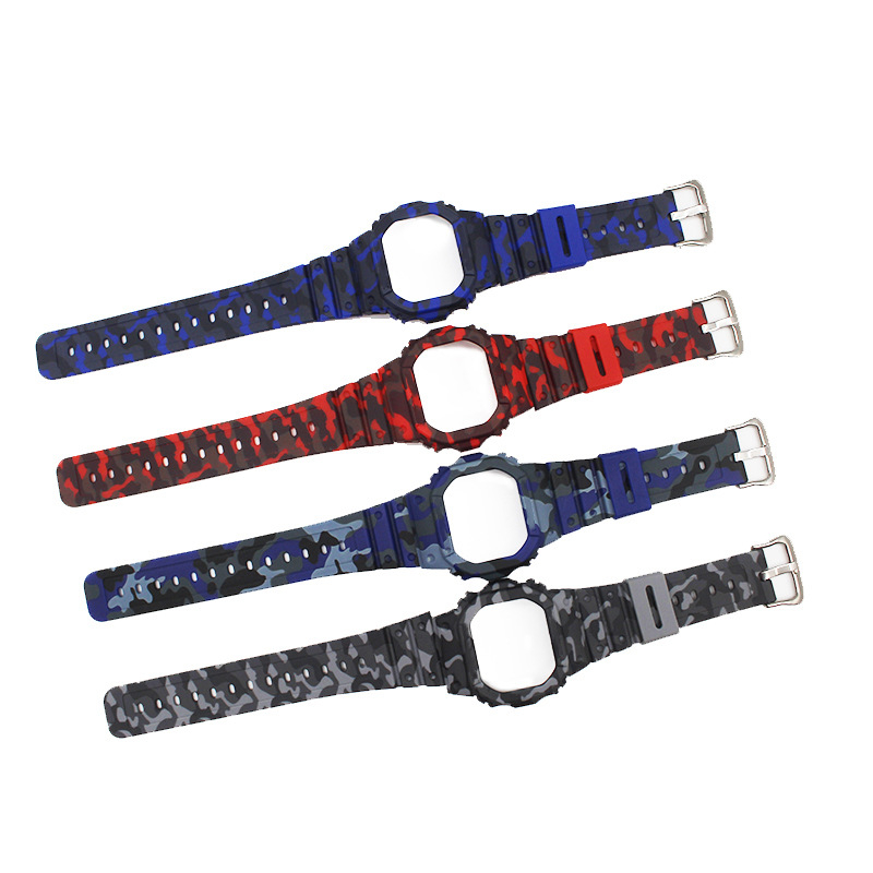 Camouflage BAND & BEZEL สําหรับ Casio G Shock สายคล้อง G5600 DW-5600BB GWX-5600 DW-5025 GW-5000 Dw56