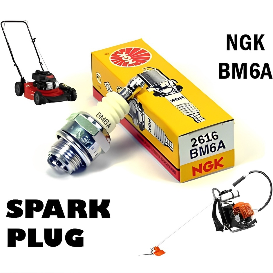NGK SPARK PLUG BM6A BPM6A PLUG MEMISIN PEMOTONG RUMPUT