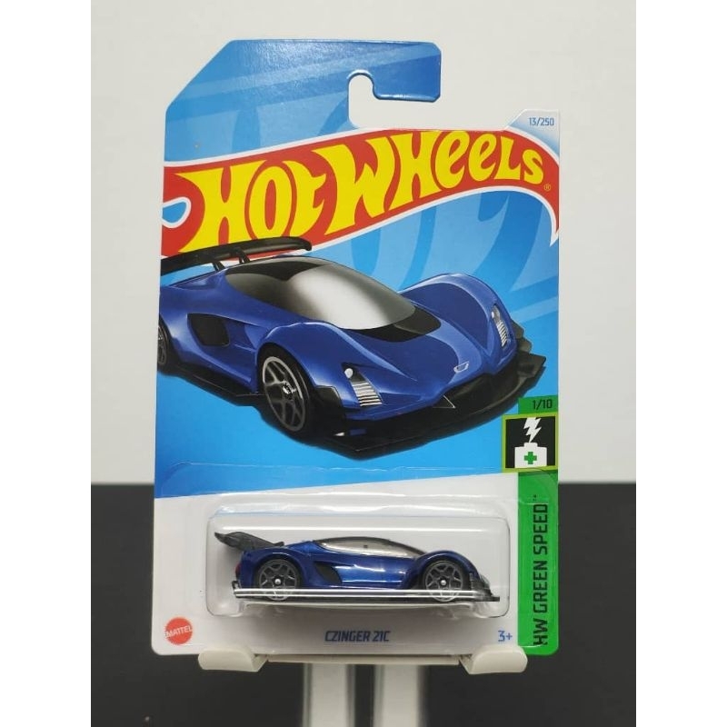Hot Wheels Czinger 21C - สีน้ําเงิน (13/250 - 2024 - HW GREEN SPEED 1/10)