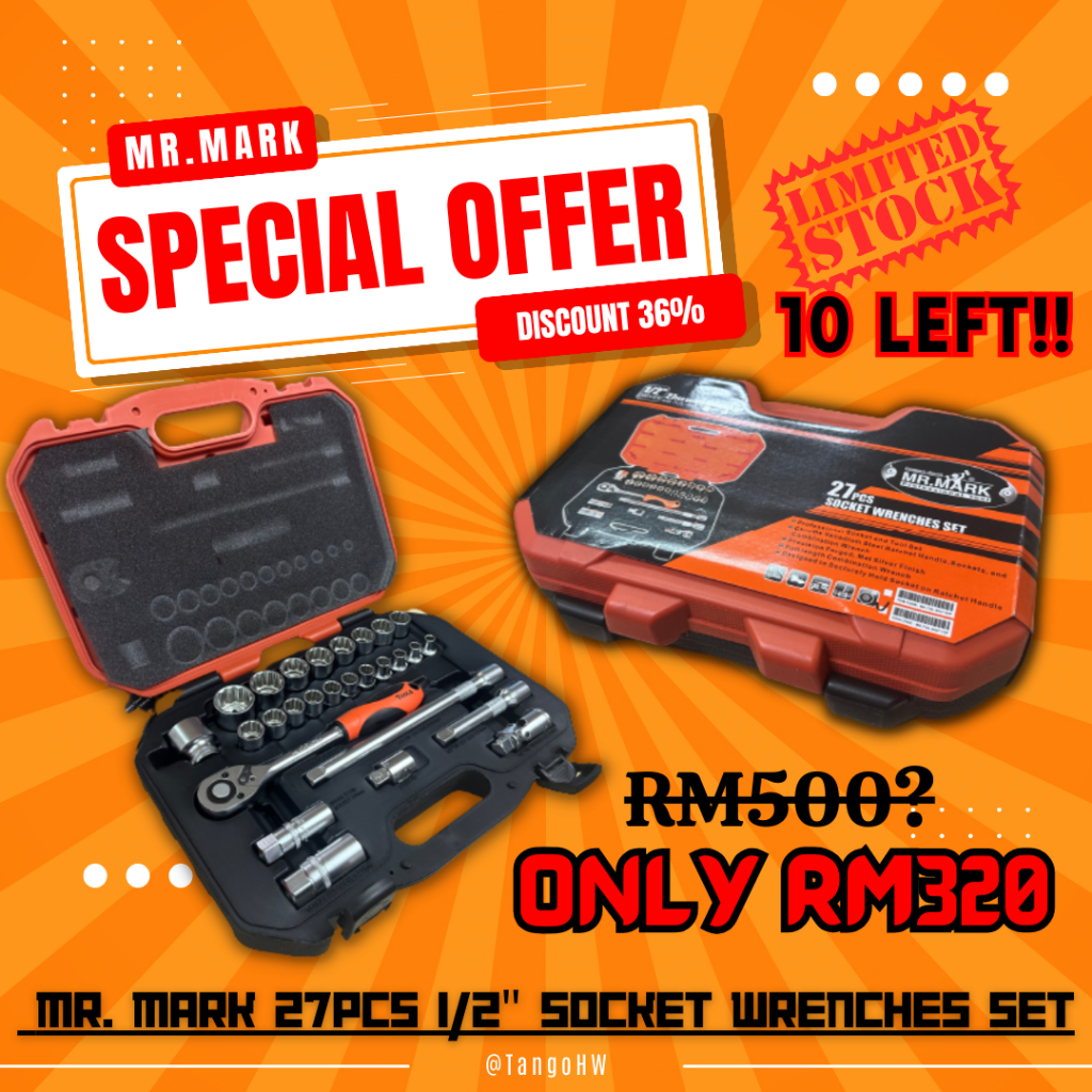 MK-SET-4627 - Mr.Mark 27 ชิ้น SOCKET WRENCHES SET