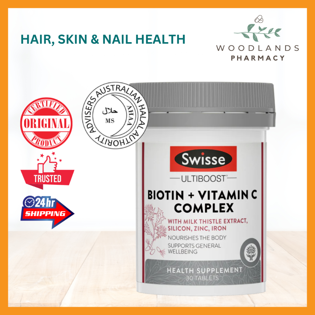 Swisse ULTIBOOST BIOTIN & VITAMIN C COMPLEX 30S