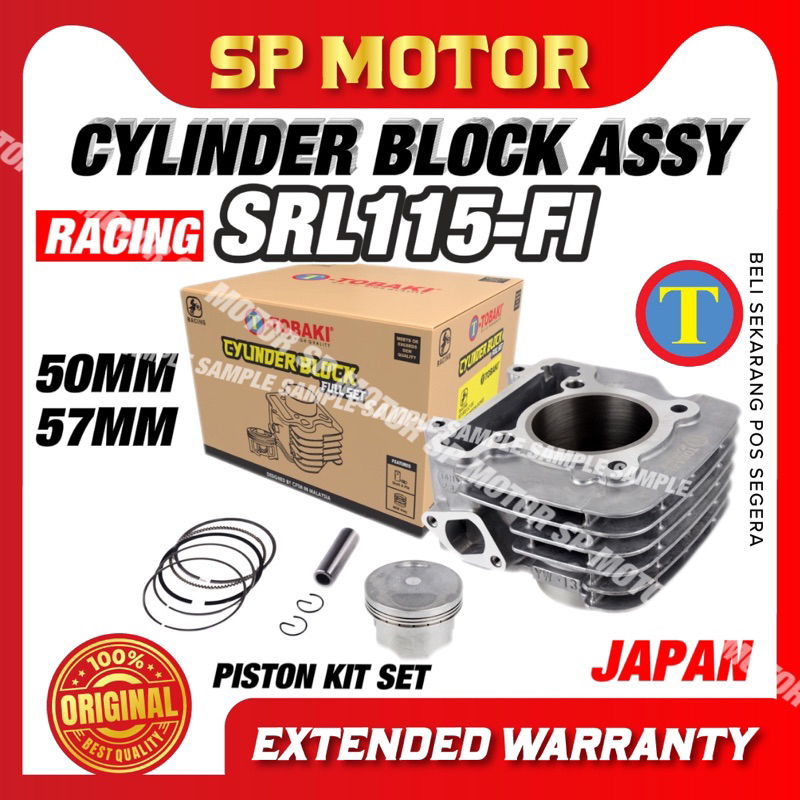 100% TOBAKI SRL115-FI BLOCK 50MM 57MM SRL 115 FI STANDARD BLOCK 50MM RACING BLOCK 57MM TOBAKI LAGEND