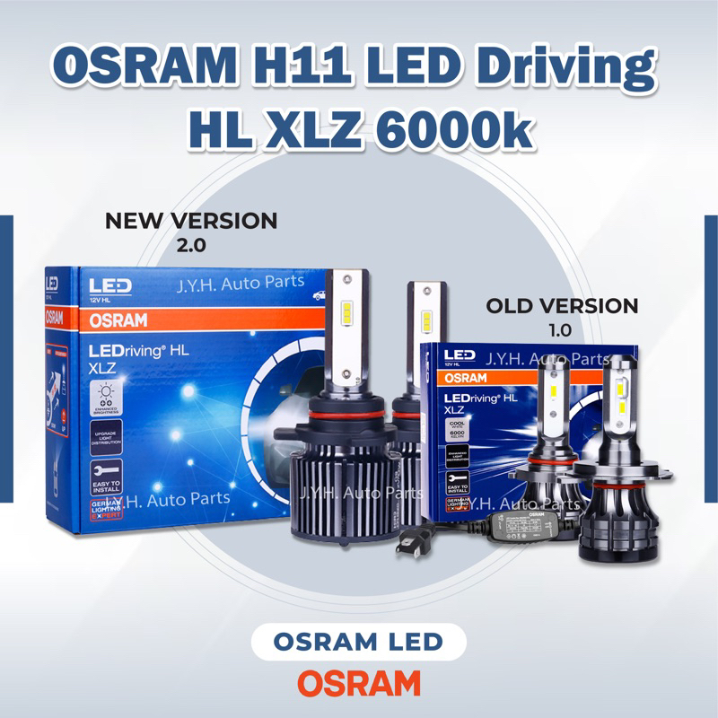 Osram LED ขับรถไฟหน้ารถ 27W HL XLZ 6000k H4 H7 9012 HB4 HB3 H11 H1 9006 9005 XlZ 1.0 2.0 3.0