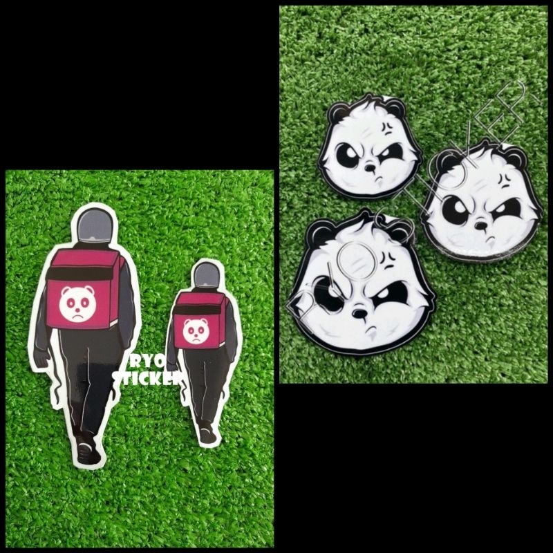 สติ๊กเกอร์ ANGRY PANDA / BEAR/ FOOD PANDA /ABANG PANDA/PANDA VIRAL