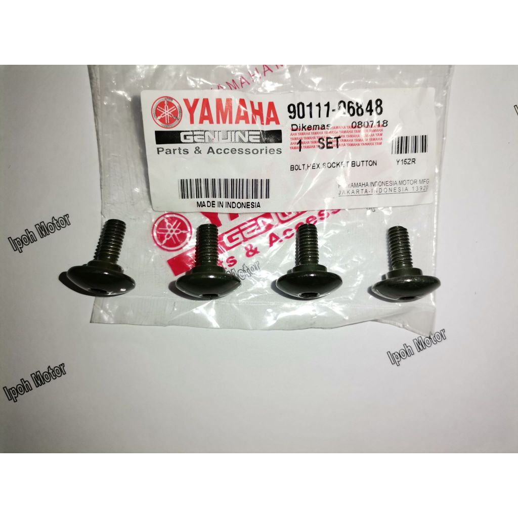 Y15ZR REAR FENDER SCREW SET (4BIJI) YAMAHA EKOR BOLT HEX SOCKET BUTTON SKRu