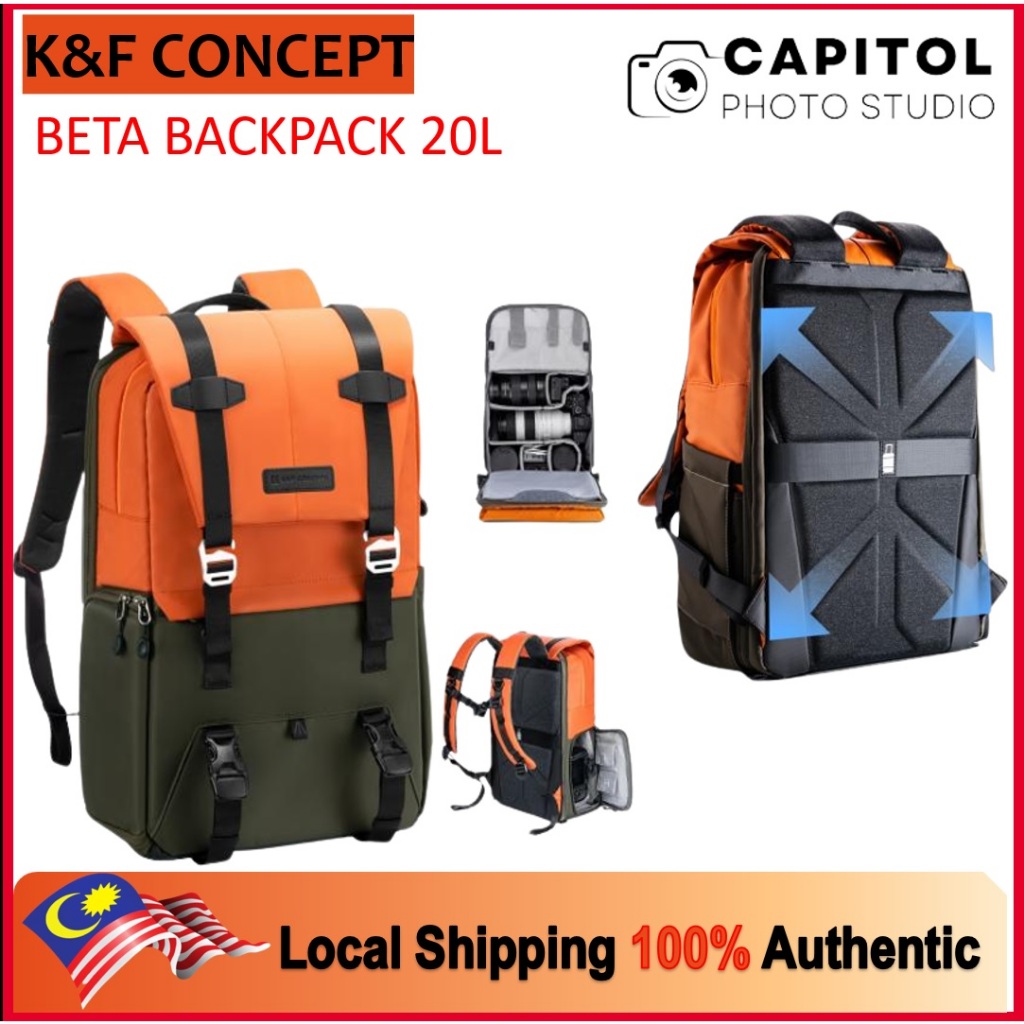 K&f CONCEPT BETA กระเป๋าเป้สะพายหลัง 20 ลิตร