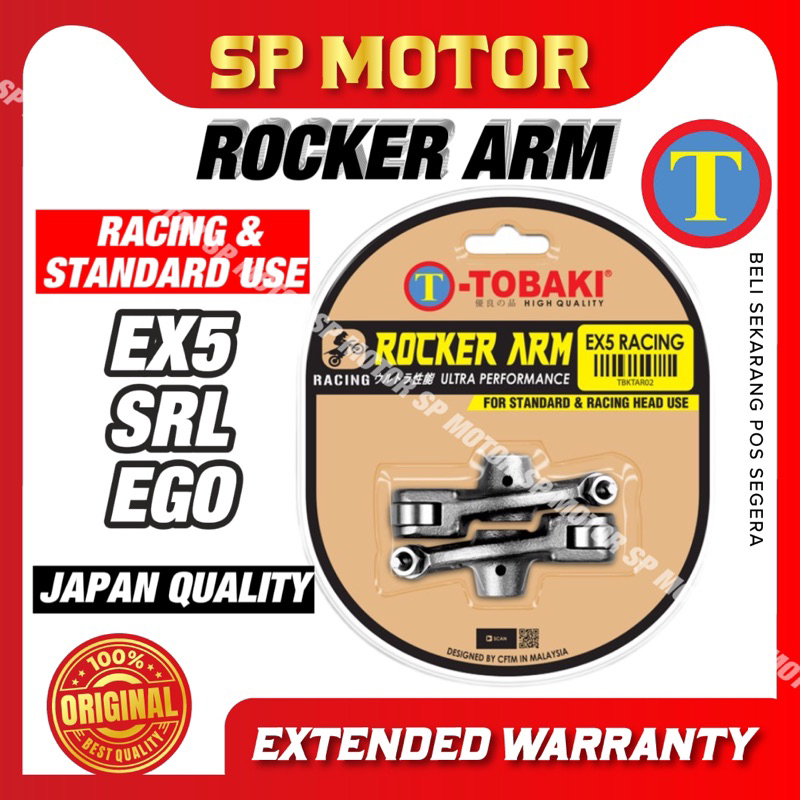 Rocker ARM RACING TOBAKI EX5 / SRL110 / EGO สําหรับการใช้งานมาตรฐานและ RACING HEAD