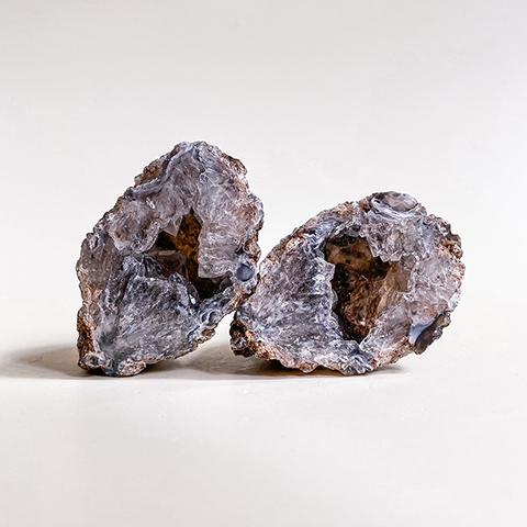 {หลักสูตรของเราชนะ} ONE PAIR // คริสตัลหิน Druzy Agate Geode คุณภาพสูง