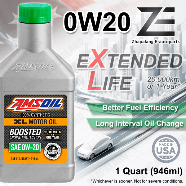 Amsoil 0w20 XL Series น้ํามันเครื่องสังเคราะห์แท้ 1Qt.(0.946ml) 0W-20 Extended Life