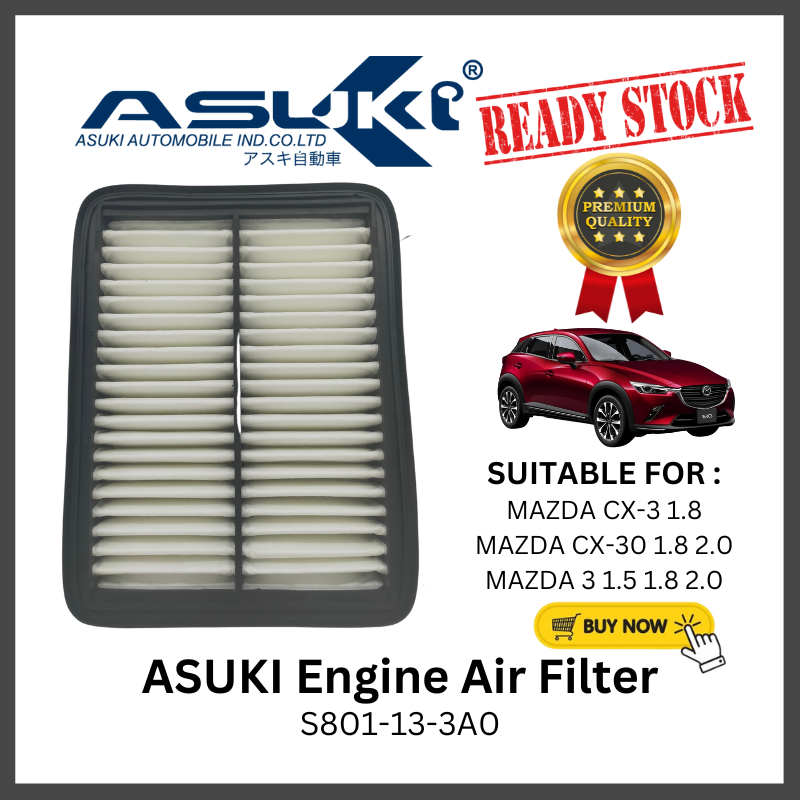 ASUKI ไส้กรองอากาศเครื่องยนต์ Mazda CX-3 Mazda CX-30 Mazda 3 FA-3485