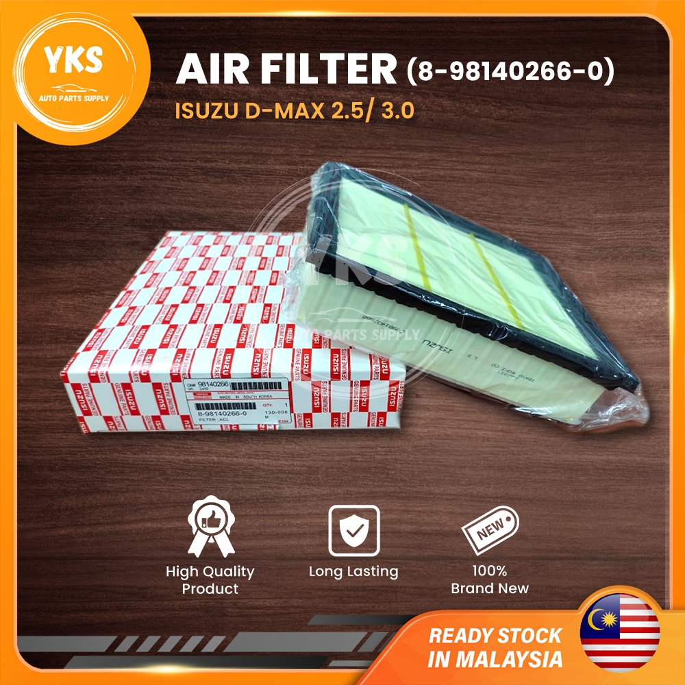 บริษัท เด็นโซ่ ( 8-98140266-0) ISUZU D-MAX RT50 RT85 1.9 , 2.5 , 3.0 ENGINE AIR FILTER CLEANER / PEN